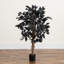 Ficus artificiel noir d'Halloween avec tronc naturel-1771744911