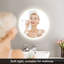 Miroir de salle de bain rond Naliyah-274619291
