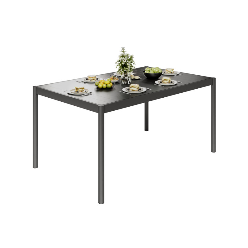 Rectangular 6 - Person Standing Height Table