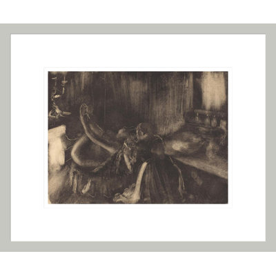 «Woman by a Fireplace» par Edgar Degas, impression giclée encadrée