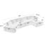 Canapé modulaire moderne en L de 140 po, sans assemblage requis, canapé modulaire, canapé avec méridienne, canapé avec méridienne, 4 sièges, blanc-1602517228