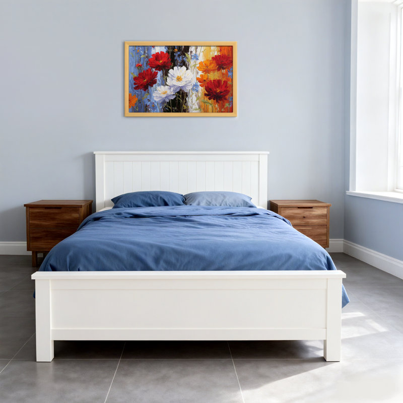 Plantes et fleurs Fleurs éclatantes aux couleurs et textures audacieuses, H 20 po x l 30 po, Toile tendue, Ne s’applique pas