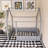 Wood Bed House Bed Frame With Fence-207616652-207616655