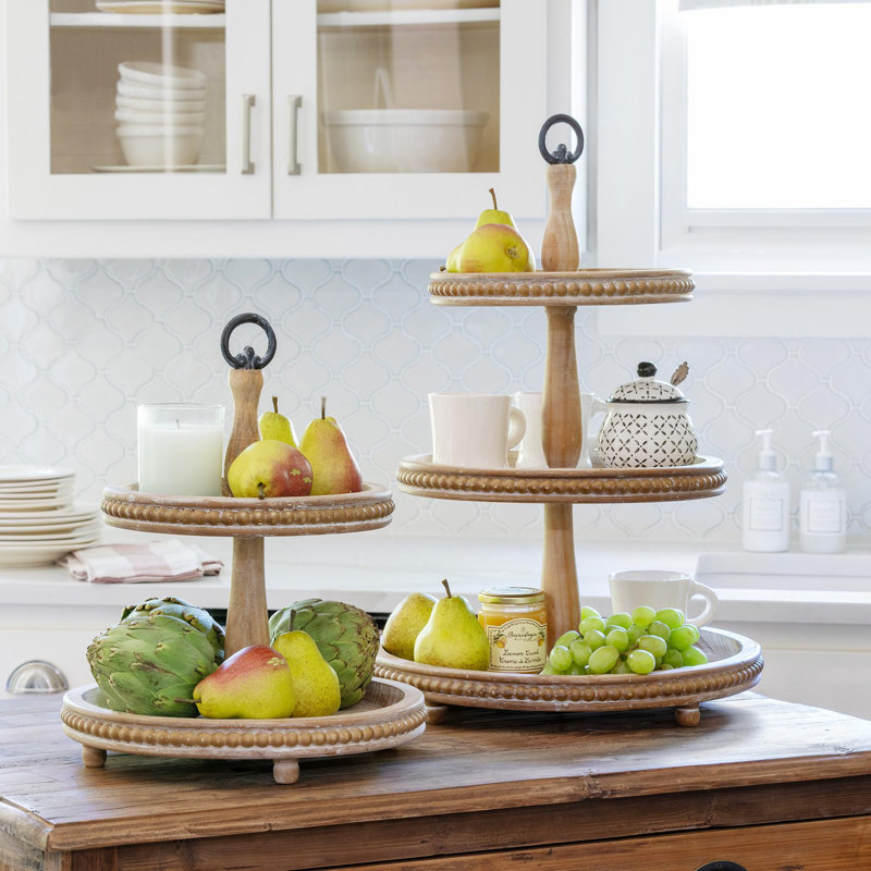 La Boheme Wood Tiered Stand