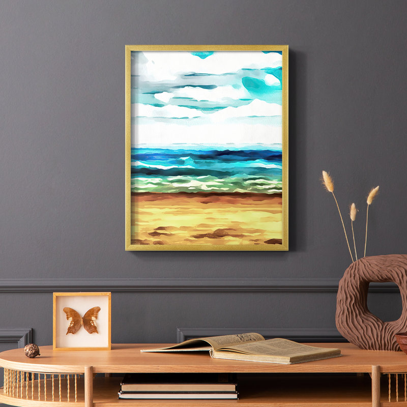 «Summer Love I», reproduction encadrée - bois massif, H 28 po x l 22 po