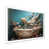 White Single Picture Framed