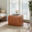 Upholstered Square PU Leather Ottoman