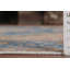 Tapis traditionnel délavé à motif floral bleu 10 x 13