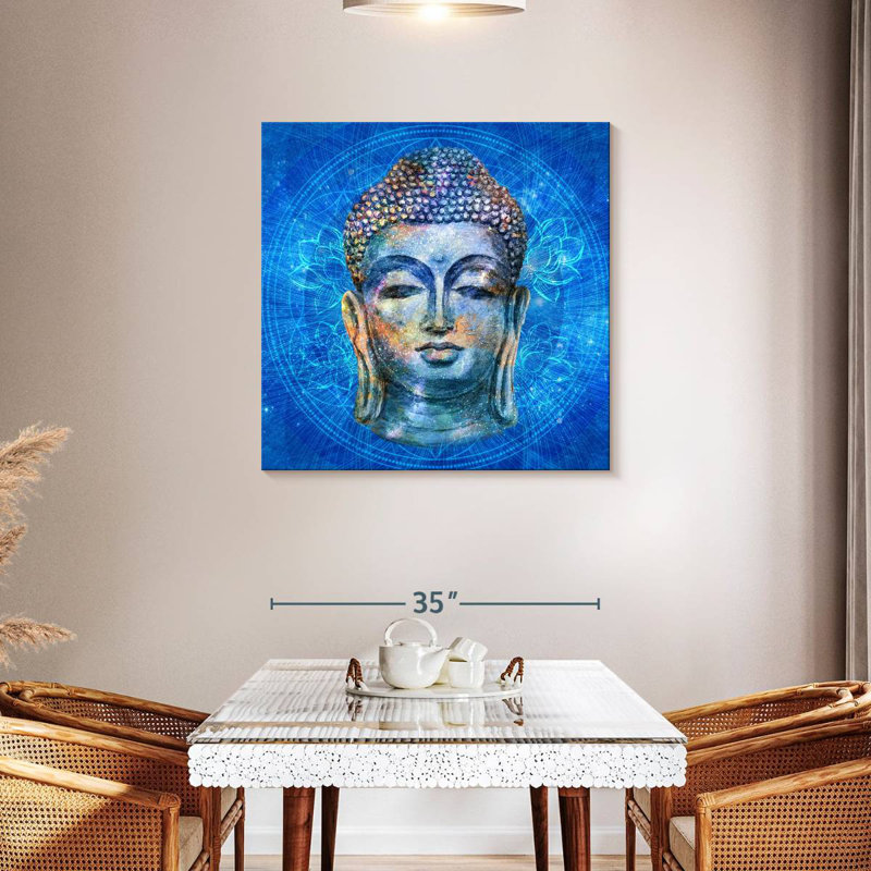 Leisha Smiling Buddha, 36" H x 36" W