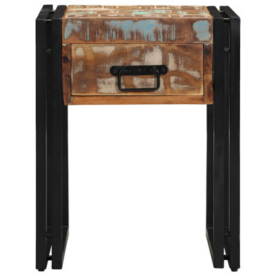 Solid Wood Top Side Table