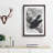 Crow on a Branch by Kawanabe Kyosai - Picture Frame Painting Print on MDF-55490466-55490467