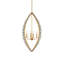 4 - Light Glass LED Chandelier
