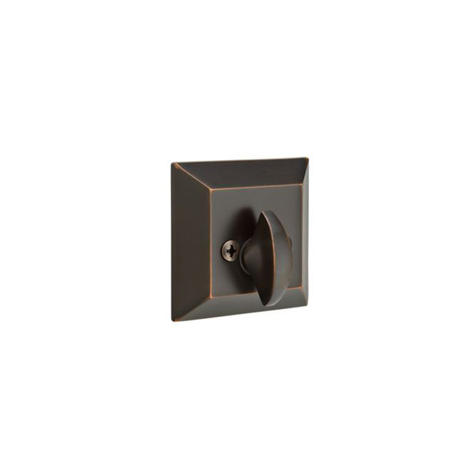 Quincy Single Sided Deadbolt Pewter Finish, Oil Rubbed Bronze