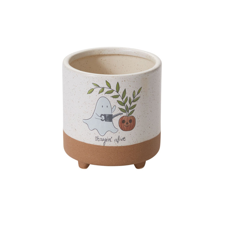 Pot sur pied Optimistic Ghost 4,75 po x 5 po, H 5 po x l 4,75 po x P 4,75 po