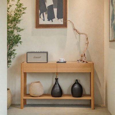 Solid Teak Console Table