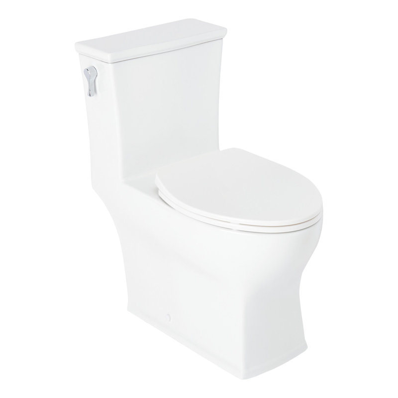 Carraway 1.28 GPF One Piece Elongated Chair Height Toilet