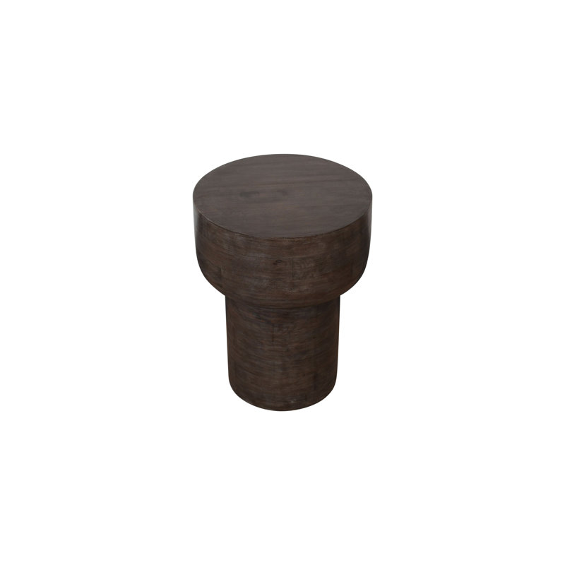 Hendrick Mango Wood Side Table, Brown