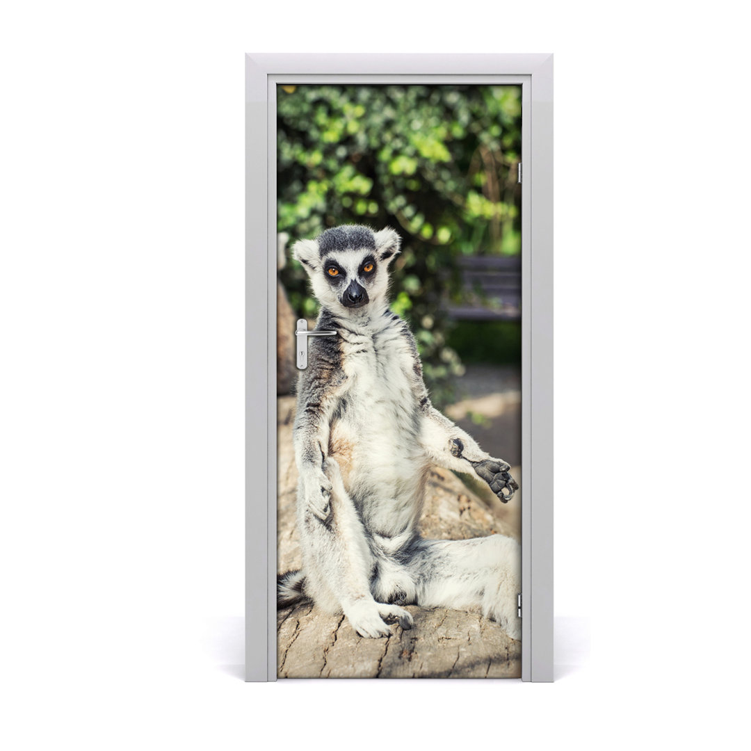 Lemur Tür Aufkleber