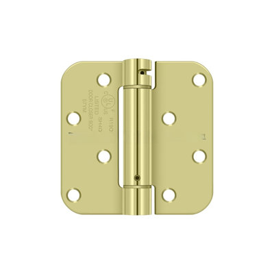 Charnière à ressort Deltana DSH4R52DBM 4 po x 4 po x 5/8 po, homologuée UL en dichromate de zinc