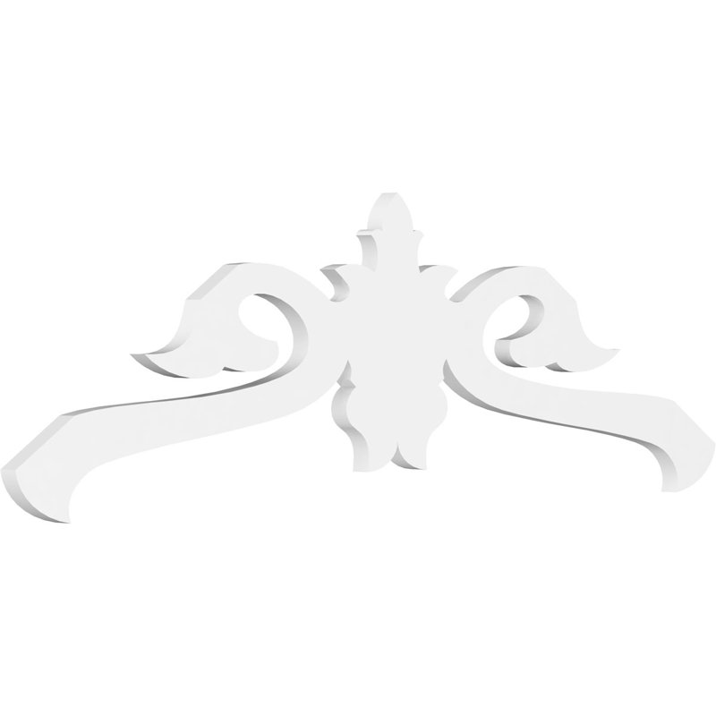 Pignon Florence (PVC) de qualité architecturale (4/12), H 6 po x l 36 po x P 1 po