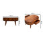 Ahart Solid Wood Four Leg Coffee Table with Storage