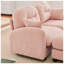 Elysium 107" W x 59.5" D x 36.6" H Premium Chenille Fabric Modular Sectional U-Shaped Couch with Ottoman and 2 Throw Pillows