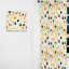 Mcm Graphic Artistry II - Rideau en velours Mid-Century - obscurcissant - 1 panneau-107576295