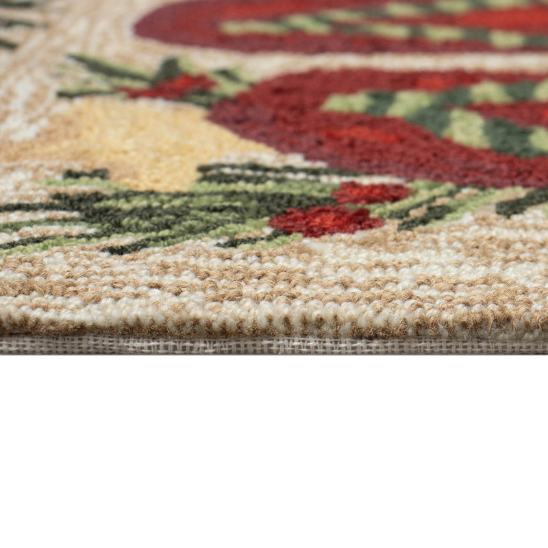 Tapis de cuisine Judilynn Frontporch Mistletoes, Rectangle 2 pi 6 po x 4 pi