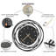 Grande horloge murale en métal Sunburst Sculpture murale Suspensions silencieuses Home Decor Living-98916927-98916928