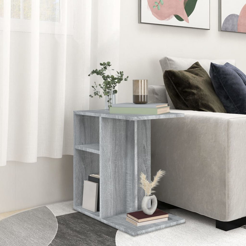 vidaXL Side Table Engineered Wood Home Furniture Coffee Table Multi Colors, Gray Sonoma, Gray Sonoma