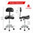 Modern Saddle Stool With Back Support, Rolling Stools With Foot Rest, Ergonomic Adjustable Stool With Wheels, Backrest Adjustable Height & Angle For Salon Spa Tattoo Massage Office Swivel Stool Chair.