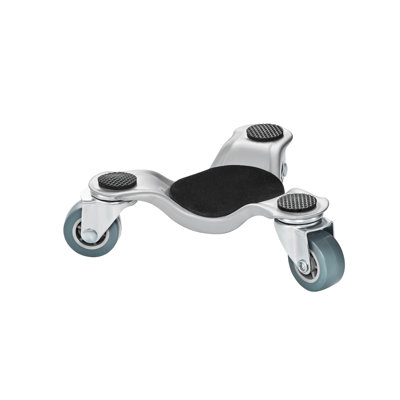 Ensemble 4 pièces de meubles robustes - Chariots à trois roulettes en acier avec roulettes pivotantes à 360 °, patins antidérapants et capacité de 440 lb pour le déplacement du canapé