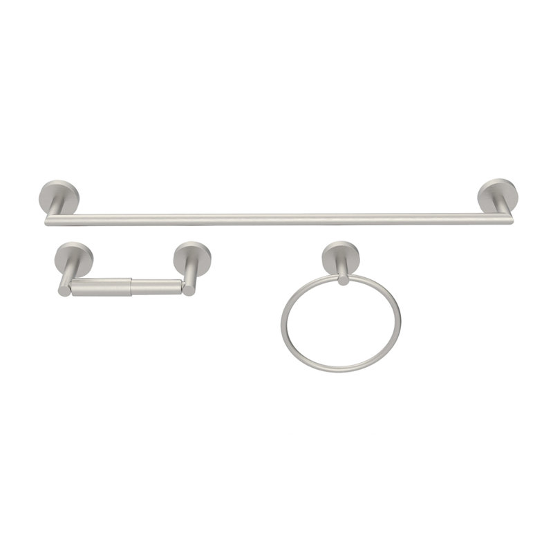 3 - Piece Bathroom Hardware Set, Brushed Nickel