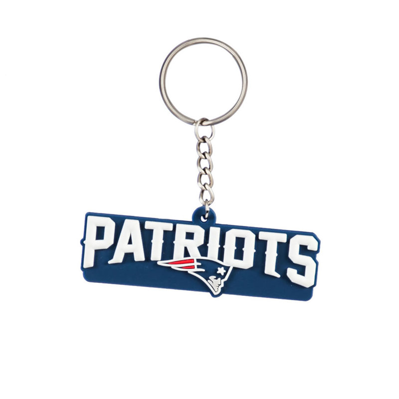 Porte-clés en caoutchouc NFL, Patriots de la Nouvelle-Angleterre