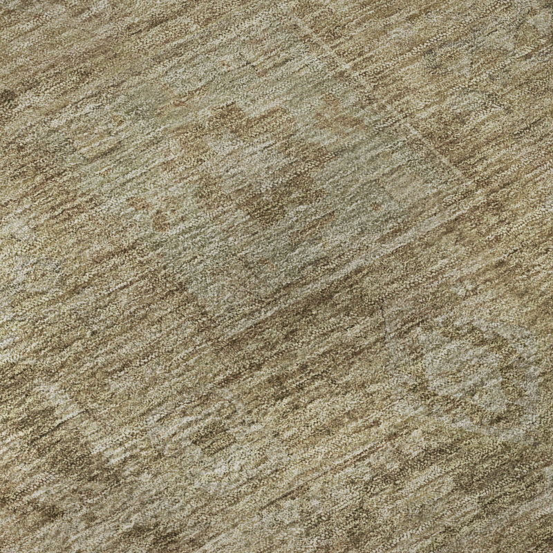 Premium Machine Washable Lubbers AMF1743 Global Rug, Rectangle 1'8" x 2'6"