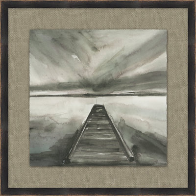 Thom Filicia Home Nightscape 2 - Peinture sur papier encadrée