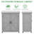 Outdoor Cedar Wood Potting Bench with Storage Cabinet and Metal Top-1605686108