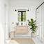 Meuble-lavabo flottant transitionnel en chêne naturel de 36 po avec plateau en marbre d'ingénierie de 1 po-641733110