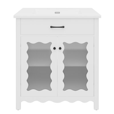 Meuble-lavabo 31 po avec verre trempé