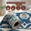 Aspire Homeware Blue Traditional Area Rug Vintage Indoor Carpet-1247962097