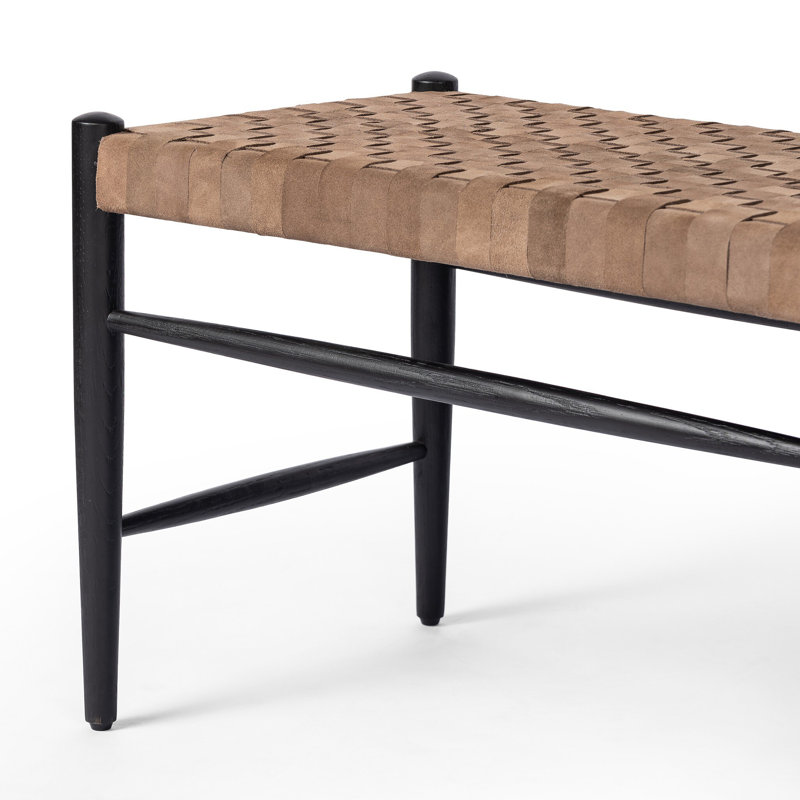 Wyatt Bench-Drifted Matte Black Water-based