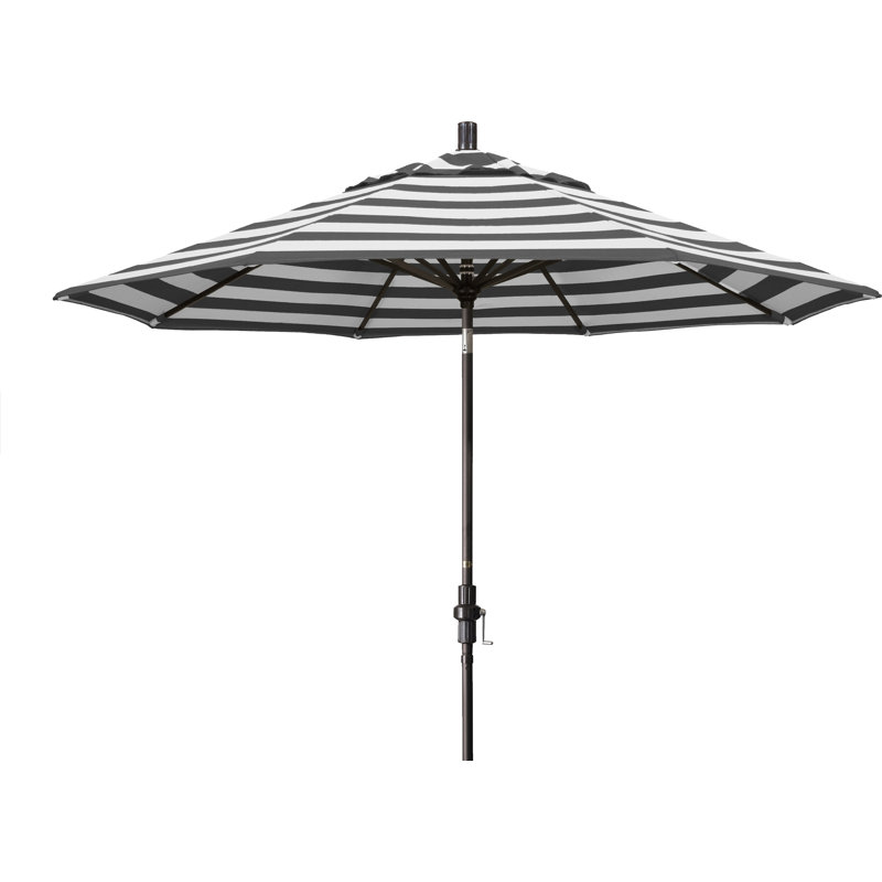 108'' Umbrella Sunbrella® Umbrella, Cabana Classic Black Stripe Sunbrella®