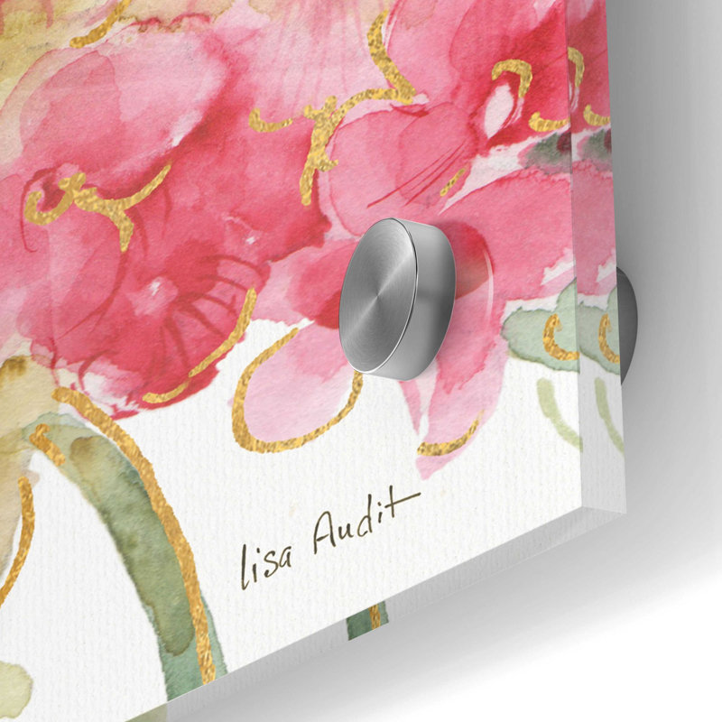 «Rainbow Seeds Flowers V» par Lisa Audit, art mural en verre acrylique, H 24 po x l 24 po x P 0,2 po