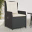  Fauteuil de jardin inclinable en PE noir-630435373-630435374
