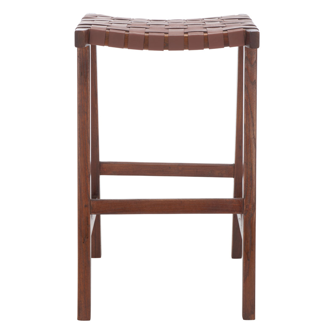 Alston Backless Leather Bar Stool image 4