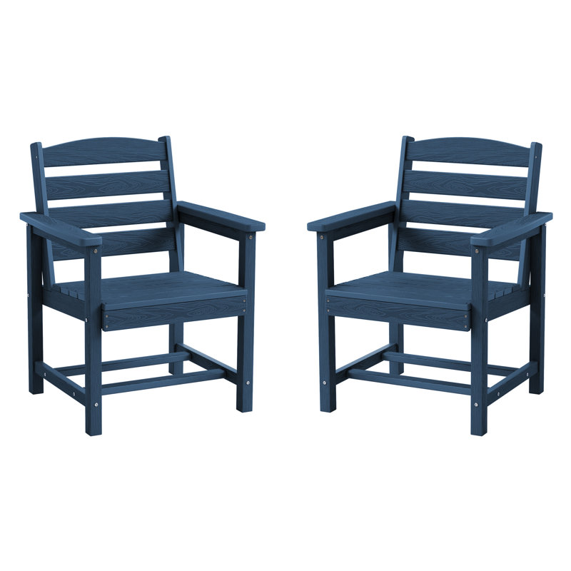 Chaise de patio en PEHD, Marine