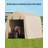 6x8x7 FT Pop-Up Shed, Heavy-Duty Waterproof UV PE Canopy, Zipper Door, Screen Window, Instant Portable Garage for Bikes, Mower & Garden Tools, Khaki-124420903-124420906