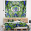 Tapisserie florale verte, féerique et magique-28496806