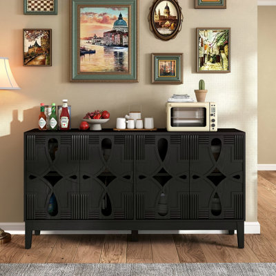 Buffet avec 4 portes et tablettes réglables