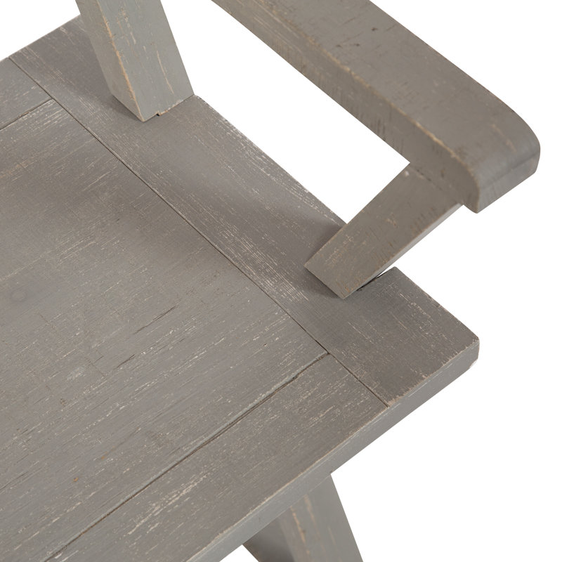 Petrin Entryway Bench, 25.75" H x 42" W x 15" D, Gray
